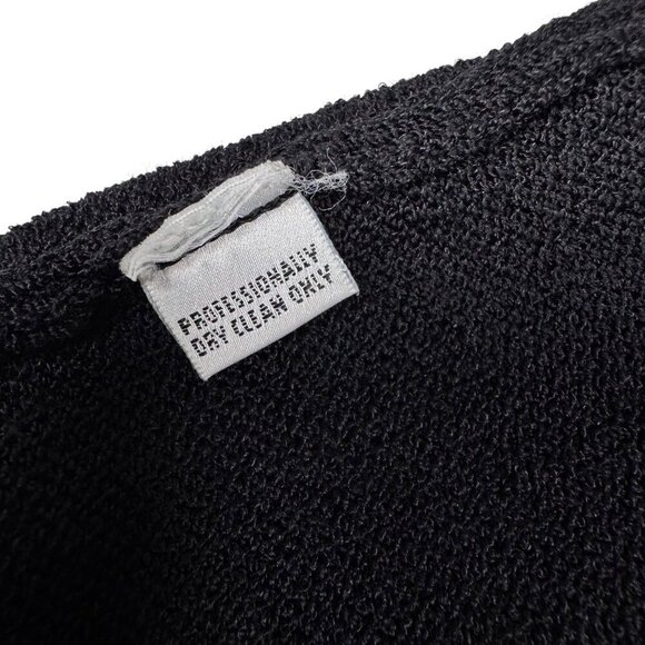 St John Basic Tank Top Sz.S Black Santana Knit Cropped Staple Capsule Wardrobe - Picture 8 of 9